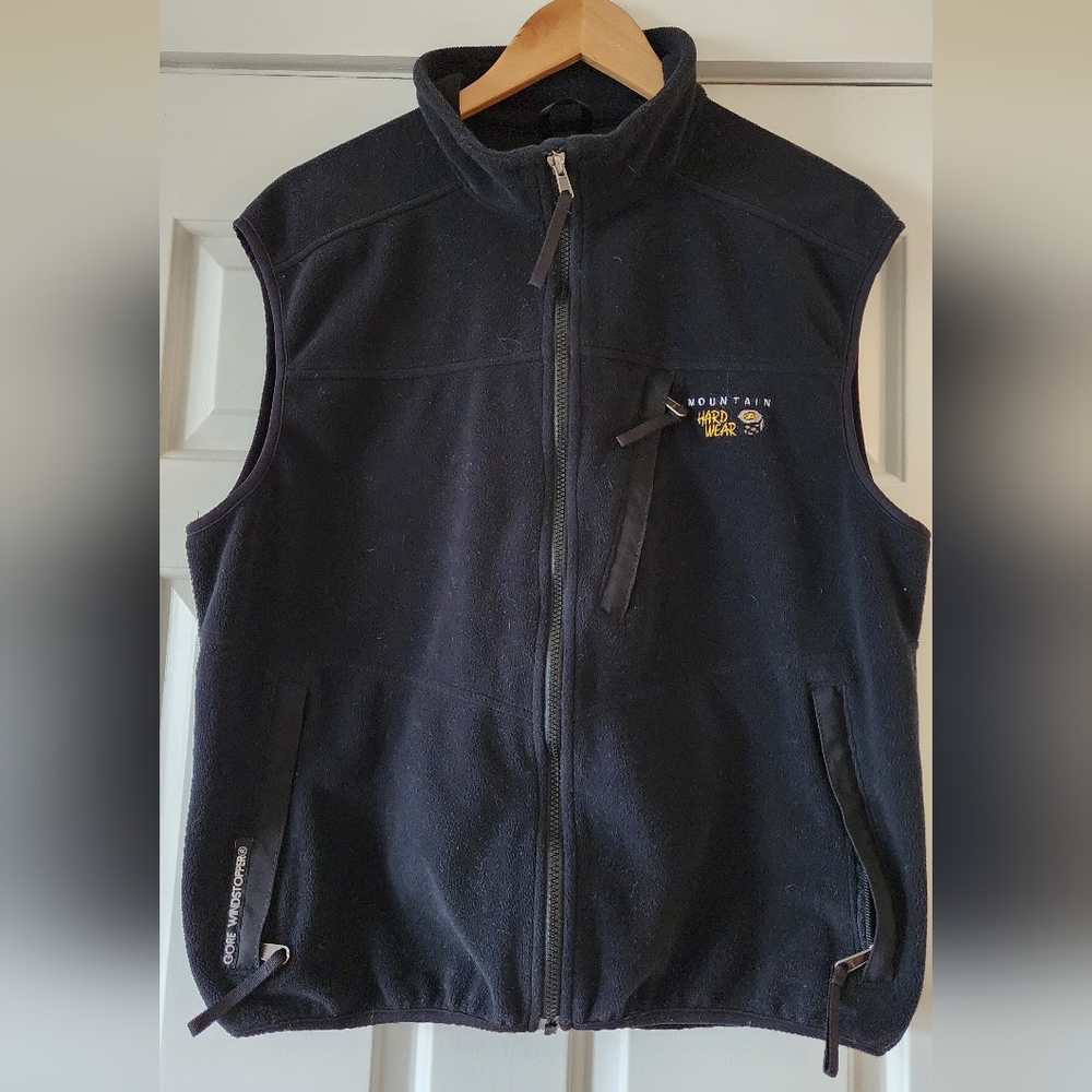 Mountain Hardwear Black Vest with Stand-Up Collar